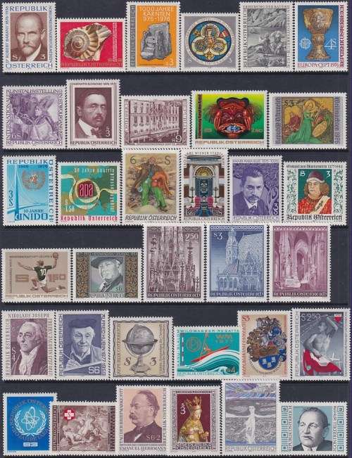 AUSTRIA - selection of 1976-1977 superb MNH very good value